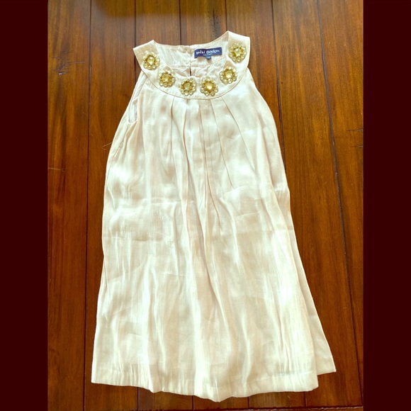Mini Boden Other - Mini Boden Dress Formal Shimmery Jeweled Neckline